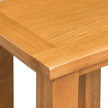 vidaXL Τραπέζι Βοηθητικό 27x24x37cm από Μασίφ Ξύλο Δρυός 1 τεμ.