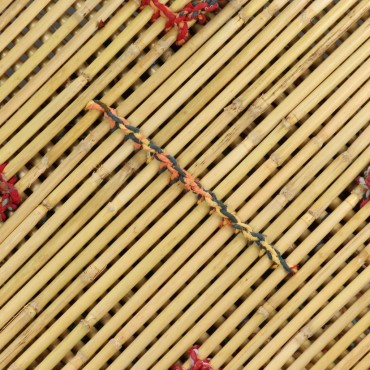 vidaXL Τραπεζάκι Σαλονιού με Λεπτομέρειες Chindi Πολύχρωμο από Μπαμπού 60x60x45cm 1 τεμ.