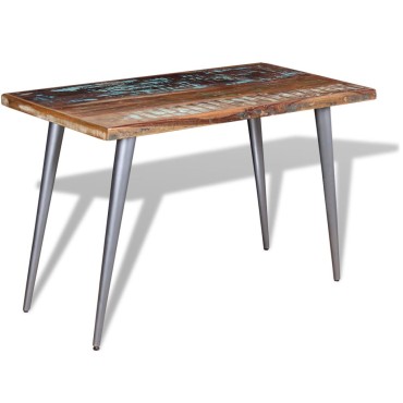 vidaXL Τραπεζαρία 120x60x76cm από Μασίφ Ανακυκλωμένο Ξύλο 1 τεμ.