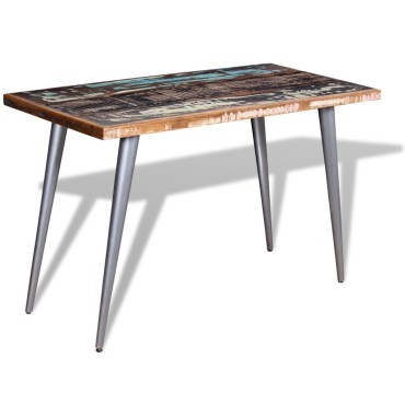 vidaXL Τραπεζαρία 120x60x76cm από Μασίφ Ανακυκλωμένο Ξύλο 1 τεμ.