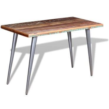 vidaXL Τραπεζαρία 120x60x76cm από Μασίφ Ανακυκλωμένο Ξύλο 1 τεμ.