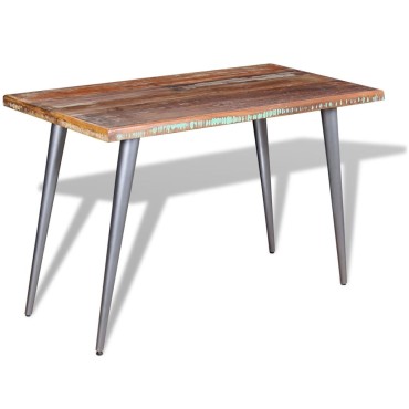 vidaXL Τραπεζαρία 120x60x76cm από Μασίφ Ανακυκλωμένο Ξύλο 1 τεμ.