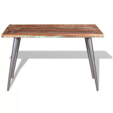 vidaXL Τραπεζαρία 120x60x76cm από Μασίφ Ανακυκλωμένο Ξύλο 1 τεμ.