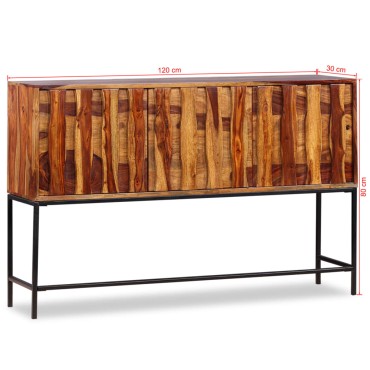 vidaXL Μπουφές 120x30x80cm από Μασίφ Ξύλο Ακακίας 1 τεμ.