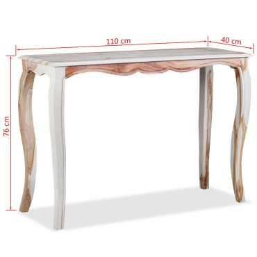 vidaXL Τραπέζι Κονσόλα 110x40x76cm από Μασίφ Ξύλο Sheesham 1 τεμ.