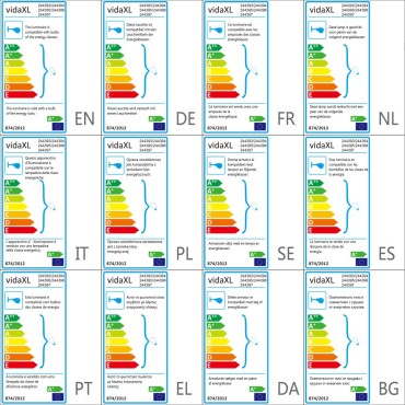 vidaXL Απλίκες Τοίχου 2 τεμ. με 2 Λαμπτήρες LED Filament 8 W