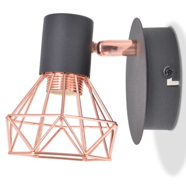 vidaXL Απλίκες Τοίχου 2 τεμ. με 2 Λαμπτήρες LED Filament 8 W