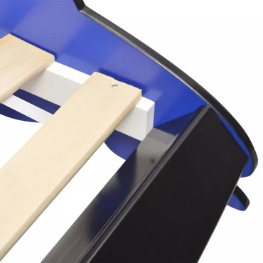 vidaXL Κρεβάτι Παιδικό Αγωνιστικό Αυτοκίνητο Μπλε 90x200cm 1 τεμ. - Μονό