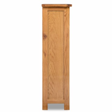 vidaXL Βιβλιοθήκη με 3 Επίπεδα 70x22,5x82cm από Μασίφ Ξύλο Δρυός 1 τεμ.
