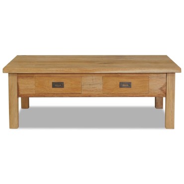 vidaXL Τραπέζι Σαλονιού 110x60x35cm από Μασίφ Ξύλο Teak 1 τεμ.
