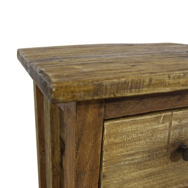 vidaXL Κομοδίνο 40x30x51cm από Μασίφ Ξύλο Μαόνι 1 τεμ.