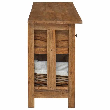vidaXL Συρταριέρα 100x30x50cm από Μασίφ Ξύλο Μαόνι 1 τεμ.
