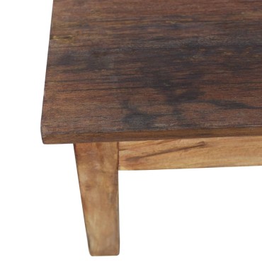 vidaXL Τραπεζάκι Σαλονιού 98x73x45cm από Μασίφ Ξύλο Μαόνι 1 τεμ.