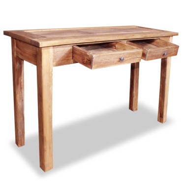 vidaXL Τραπέζι Κονσόλα 123x42x75cm από Μασίφ Ξύλο Μαόνι 1 τεμ.