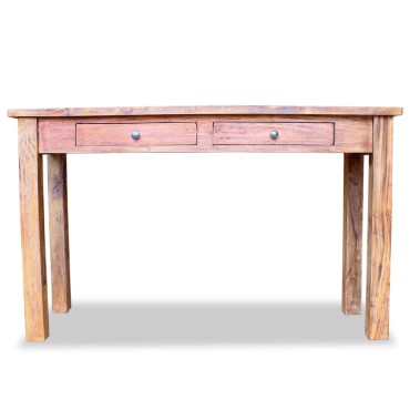 vidaXL Τραπέζι Κονσόλα 123x42x75cm από Μασίφ Ξύλο Μαόνι 1 τεμ.