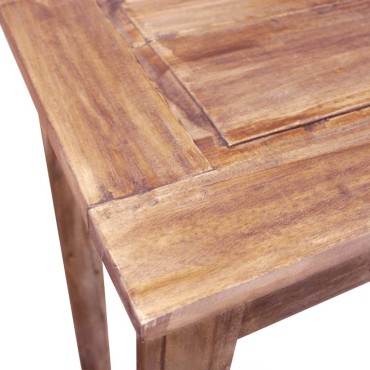 vidaXL Τραπέζι Κονσόλα 123x42x75cm από Μασίφ Ξύλο Μαόνι 1 τεμ.