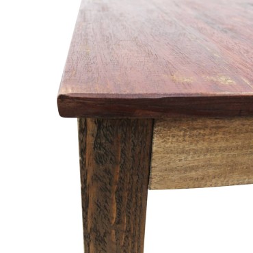 vidaXL Τραπέζι Τραπεζαρίας 82x80x76cm από Μείγμα Ανακυκλωμένων Ξύλων 1 τεμ.