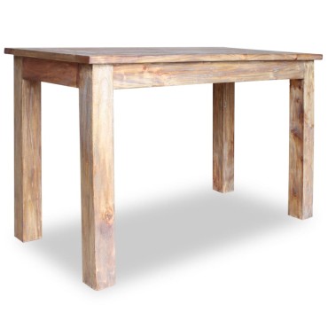 vidaXL Τραπεζαρία 120x60x77cm από Μασίφ Ξύλο Μαόνι 1 τεμ.