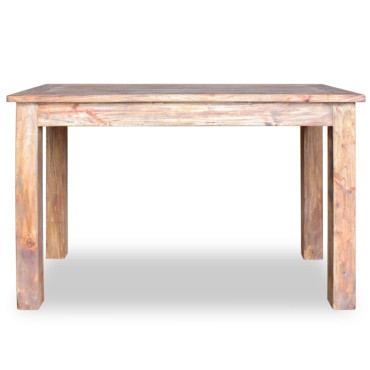 vidaXL Τραπεζαρία 120x60x77cm από Μασίφ Ξύλο Μαόνι 1 τεμ.