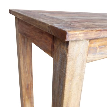 vidaXL Τραπεζαρία 120x60x77cm από Μασίφ Ξύλο Μαόνι 1 τεμ.