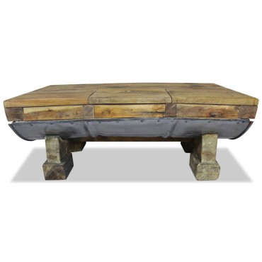 vidaXL Τραπεζάκι Σαλονιού 90x50x35cm από Μείγμα Ανακυκλωμένων Ξύλων 1 τεμ.