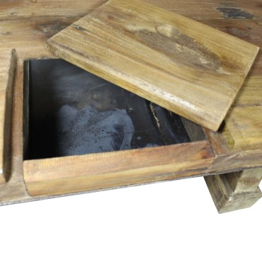 vidaXL Τραπεζάκι Σαλονιού 90x50x35cm από Μείγμα Ανακυκλωμένων Ξύλων 1 τεμ.