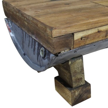 vidaXL Τραπεζάκι Σαλονιού 90x50x35cm από Μείγμα Ανακυκλωμένων Ξύλων 1 τεμ.