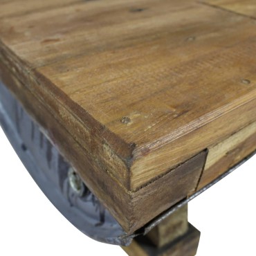 vidaXL Τραπεζάκι Σαλονιού 90x50x35cm από Μείγμα Ανακυκλωμένων Ξύλων 1 τεμ.