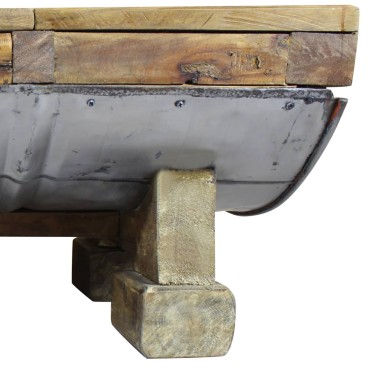 vidaXL Τραπεζάκι Σαλονιού 90x50x35cm από Μείγμα Ανακυκλωμένων Ξύλων 1 τεμ.
