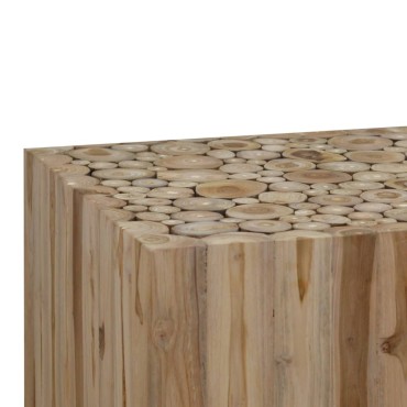 vidaXL Τραπεζάκι Σαλονιού 50x50x35cm από Αληθινό Ξύλο Teak 1 τεμ.