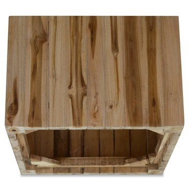 vidaXL Τραπεζάκι Σαλονιού 50x50x35cm από Αληθινό Ξύλο Teak 1 τεμ.