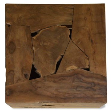 vidaXL Τραπεζάκι Σαλονιού Καφέ 50x50x35cm από Αληθινό Ξύλο Teak 1 τεμ.