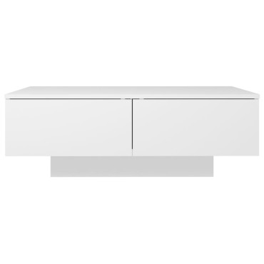 vidaXL Τραπεζάκι Σαλονιού Λευκό 90x60x31cm από Επεξ. Ξύλο 1 τεμ.