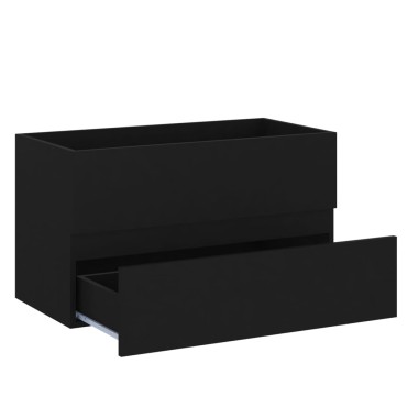 vidaXL Ντουλάπι Νιπτήρα Μαύρο 80x38,5x45cm από Επεξεργασμένο Ξύλο 1 τεμ.