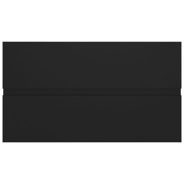 vidaXL Ντουλάπι Νιπτήρα Μαύρο 80x38,5x45cm από Επεξεργασμένο Ξύλο 1 τεμ.