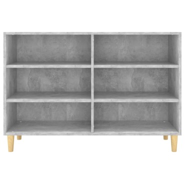 vidaXL Ραφιέρα Γκρι Σκυροδέματος 103,5x35x70cm από Επεξεργ. Ξύλο 1 τεμ.