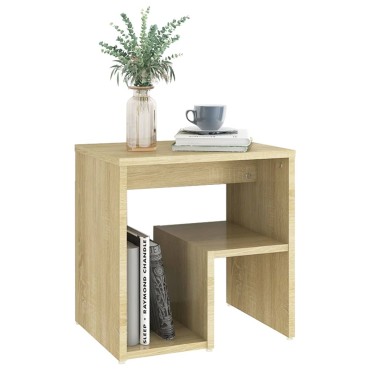 vidaXL Κομοδίνο Sonoma Δρυς 40x30x40cm από Επεξ. Ξύλο 1 τεμ.