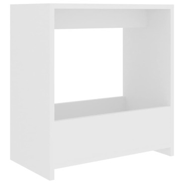 vidaXL Τραπέζι Βοηθητικό Λευκό 50x26x50cm Επεξ. Ξύλο 1 τεμ.