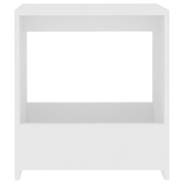 vidaXL Τραπέζι Βοηθητικό Λευκό 50x26x50cm Επεξ. Ξύλο 1 τεμ.