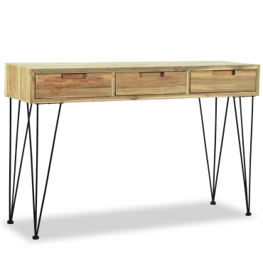 vidaXL Τραπέζι Κονσόλα 120x35x76cm από Μασίφ Ξύλο Teak 1 τεμ.