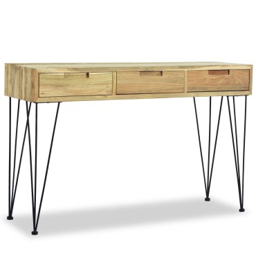 vidaXL Τραπέζι Κονσόλα 120x35x76cm από Μασίφ Ξύλο Teak 1 τεμ.