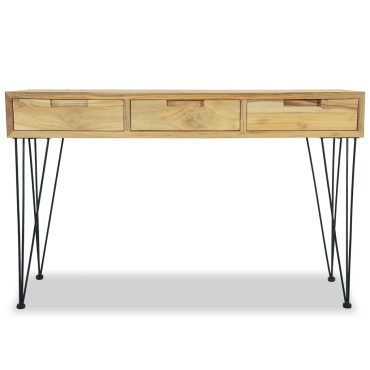 vidaXL Τραπέζι Κονσόλα 120x35x76cm από Μασίφ Ξύλο Teak 1 τεμ.