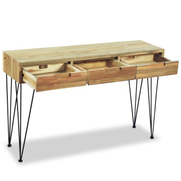 vidaXL Τραπέζι Κονσόλα 120x35x76cm από Μασίφ Ξύλο Teak 1 τεμ.