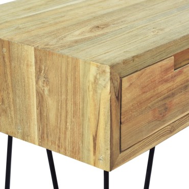 vidaXL Τραπέζι Κονσόλα 120x35x76cm από Μασίφ Ξύλο Teak 1 τεμ.