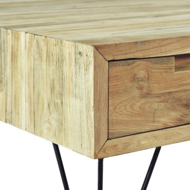 vidaXL Έπιπλο Τηλεόρασης 120x35x35cm από Μασίφ Ξύλο Teak