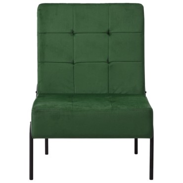 vidaXL Καρέκλα Χαλάρωσης 65x79x87 Σκούρο Πράσινο Βελούδινη 65x79x87cm 1 τεμ.