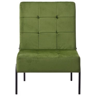vidaXL Καρέκλα Χαλάρωσης 65x79x87 Ανοιχτό Πράσινο Βελούδινη 65x79x87cm 1 τεμ.