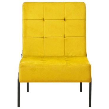 vidaXL Καρέκλα Χαλάρωσης 65x79x87 Μουσταρδί Βελούδινη 65x79x87cm 1 τεμ.