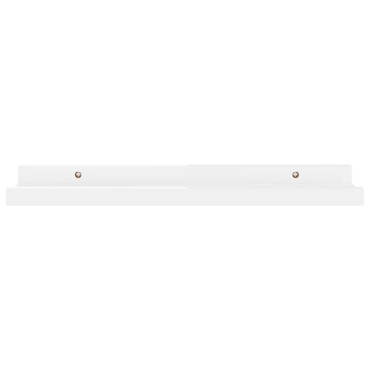 vidaXL Ράφια Τοίχου 2 τεμ. Γυαλιστερό Λευκό 40x9x3cm