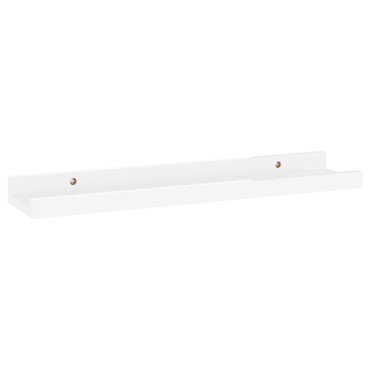 vidaXL Ράφια Τοίχου 2 τεμ. Γυαλιστερό Λευκό 40x9x3cm